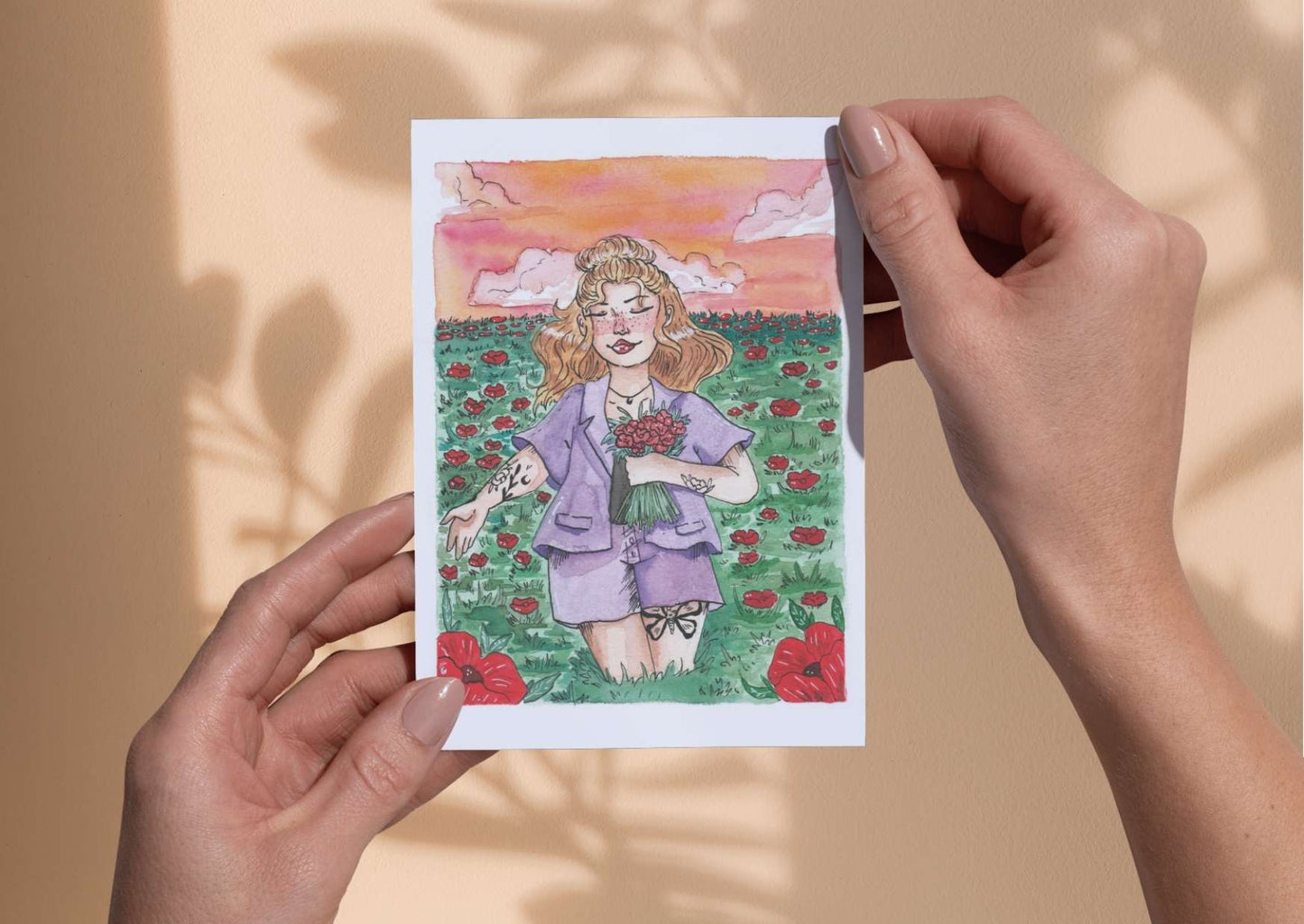 Été – Carte illustrée