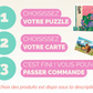 pack puzzle 1000 pièces puzzle 500 pièces carte postale illustrée cadeau décoration murale cocooning