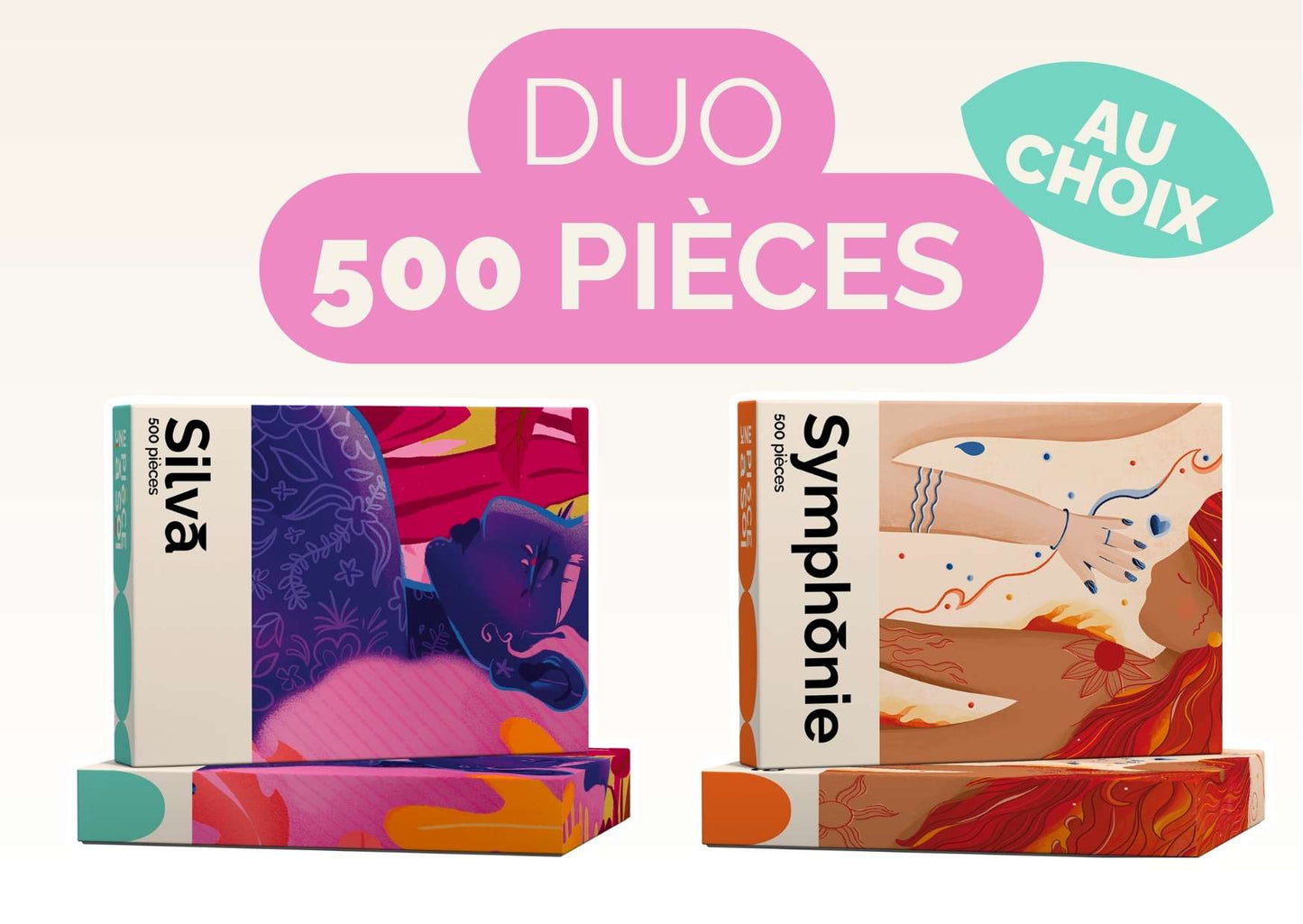 DUO Puzzles 500 pièces - Compose ton pack