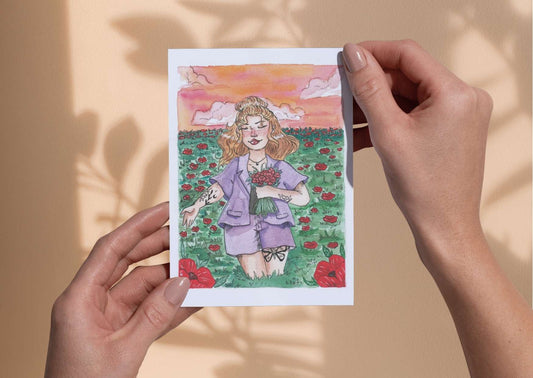Été – Carte illustrée