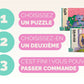Pack deux puzzles 1000 pièces originaux et moderne cadeau économie réduction