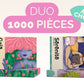 lot de deux puzzles 1000 pièces économie offre spéciale puzzle pas cher