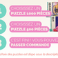 Pack duo puzzle 500 pièces et puzzle 1000 pièces pour adulte moderne puzzle pas cher