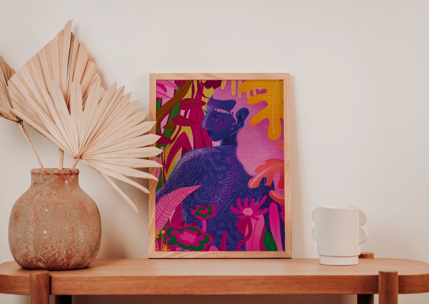 Silva Puzzle 500 pièces pour adulte violet et rose femme de couleur femme forte calme détente repos